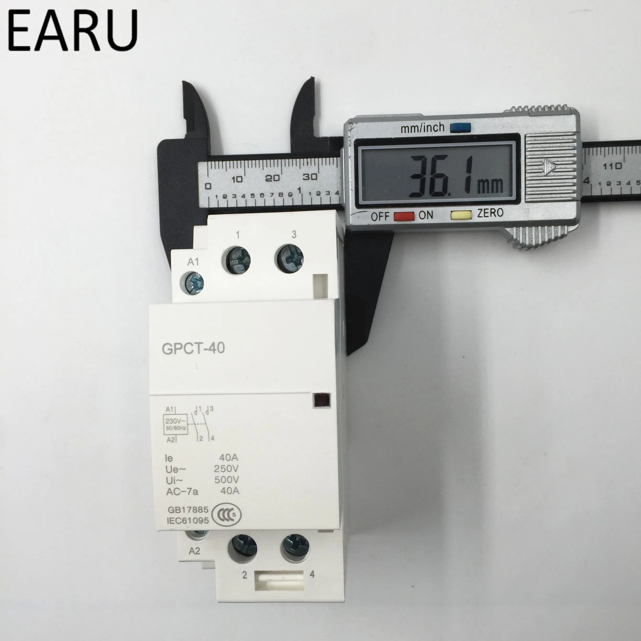 GPCT1 Американская классификация проводов 2р 40A 63A 100A 110 V/120 V 50/60HZ Din Rail AC контактор для дома 2NO для дома, отеля, ресторана
