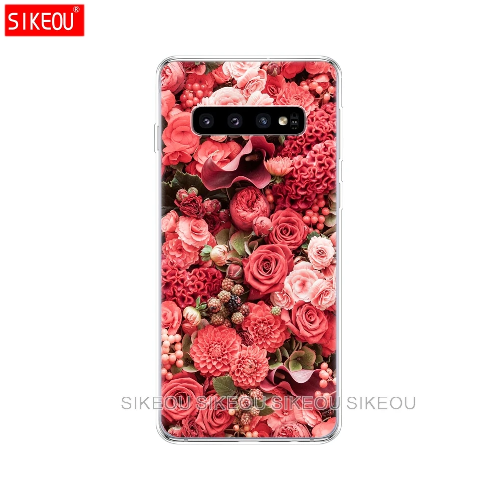 61007 Для samsung Galaxy S10 чехол S10Plus Силиконовый ТПУ чехол для телефона S10 E чехол для samsung S10 Plus G975F S 10 SM-G973F прозрачный - Цвет: 61007