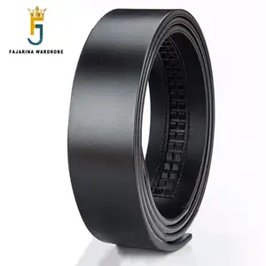 FAJARINA ремень из коровьей кожи высшего качества с автоматическим храповым механизмом, 3,5 см, без пряжки, только 130 см, N17FJ637