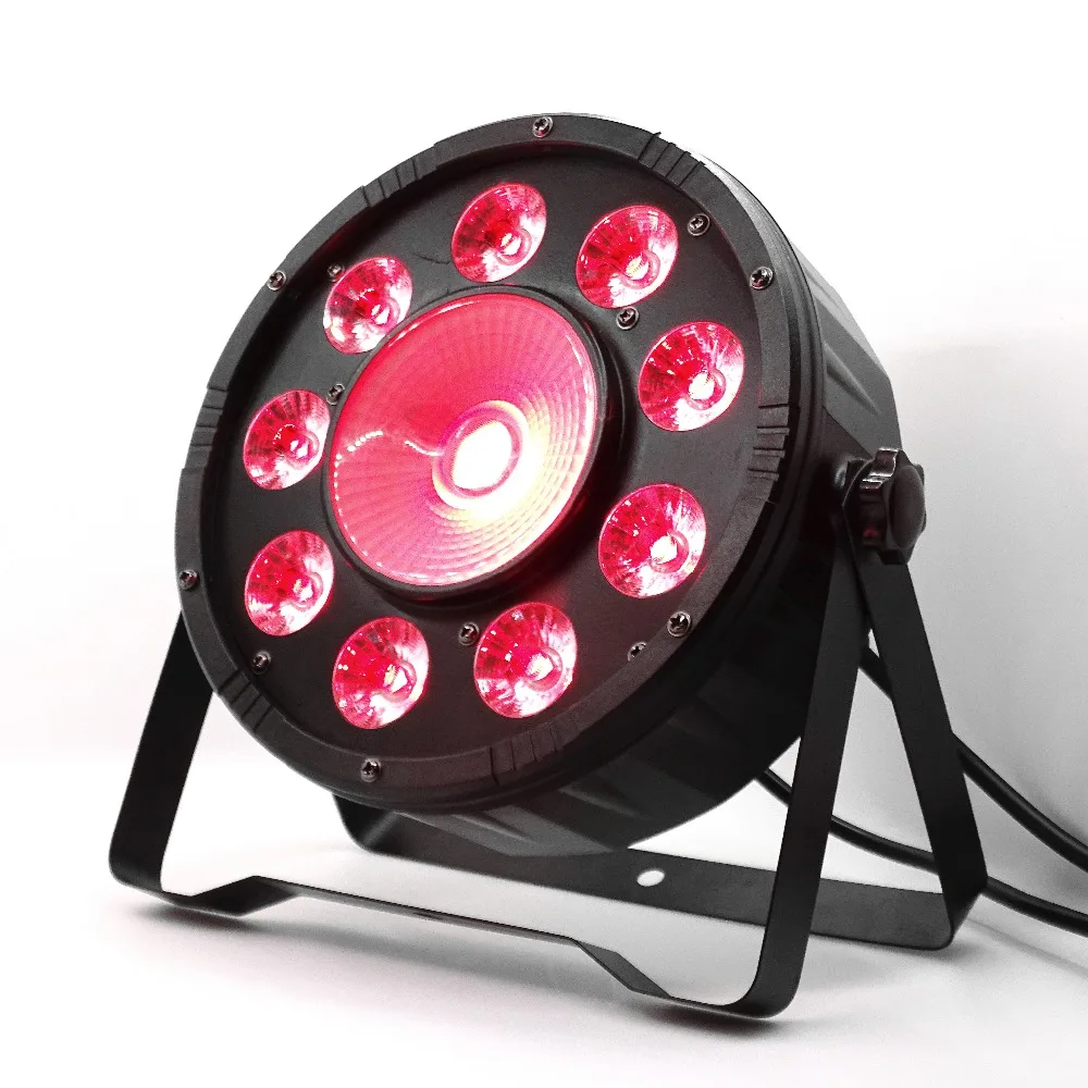 Плоские светодиодные лампы Par DMX512 6 шт./лот 9x10 Вт + 30 9*10 RGB 3 в 1 контрольное освещение