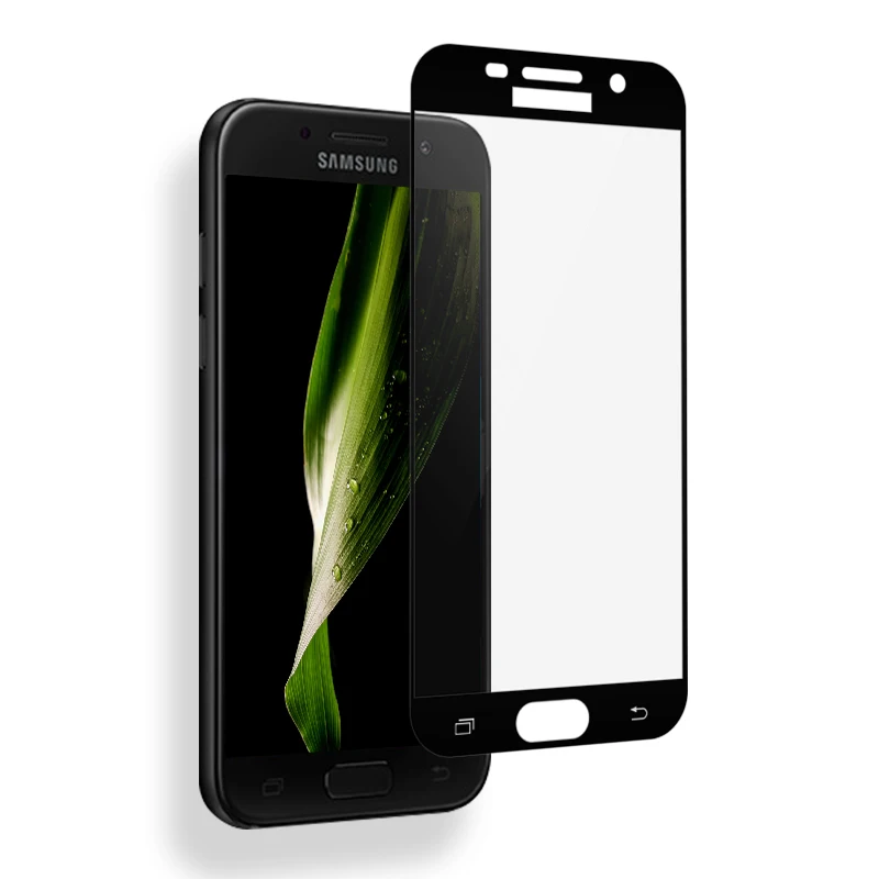 For Samsung Galaxy A7 2017 Full Cover Tempered Glass Film A720F A720 SM-A720F Screen Protector | Мобильные телефоны и
