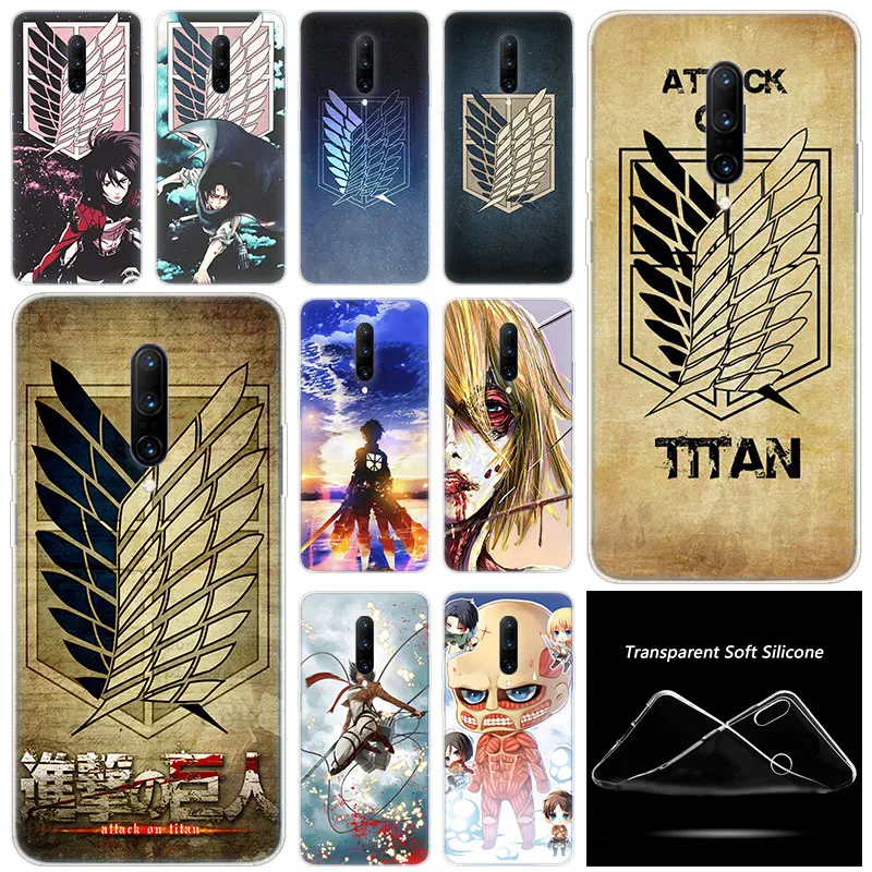 Горячий аниме атака на Титанов Логотип модный прозрачный силикон ТПЭ мягкий
