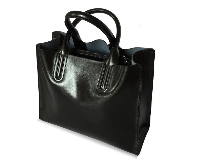 Модные черно-белые сумочки женские сумки на плечо сумки-тоуты из натуральной