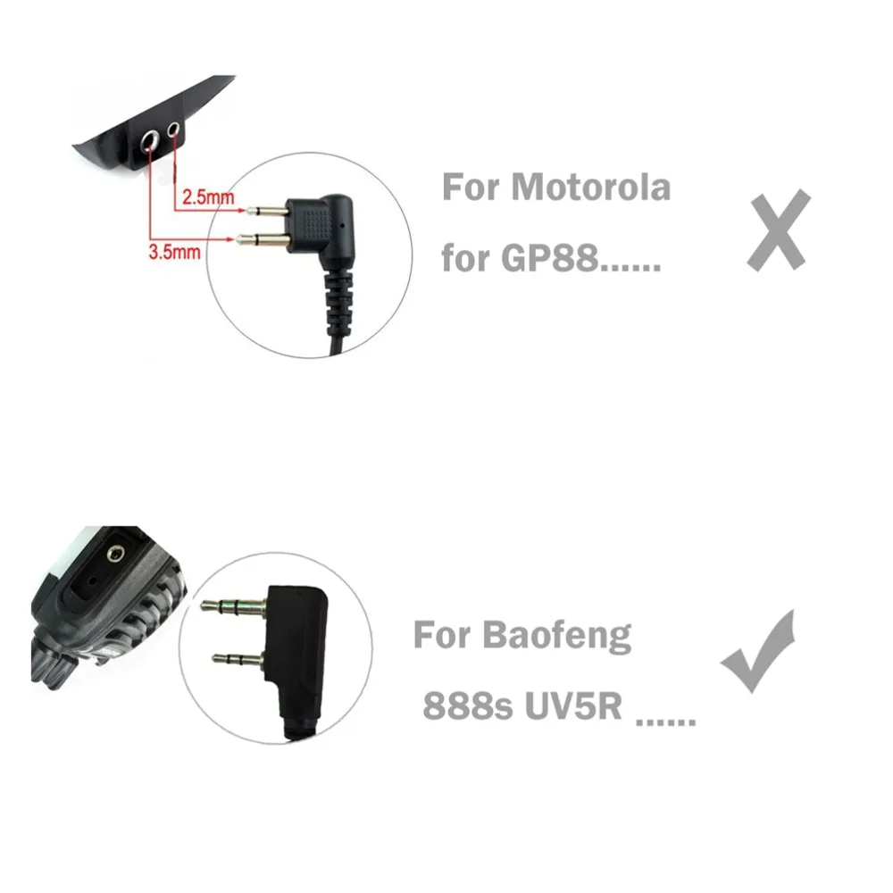 YIDATON 2X 2 Pin TYT PTT Микрофон для динамика MD-380 GPS Kenwood BAOFENG MD-390 Retevis H777 рация Любительское