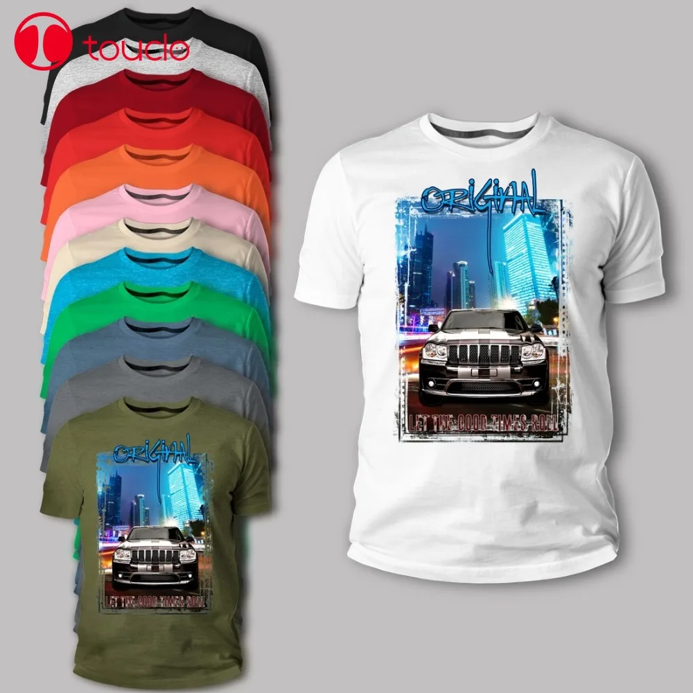 2019 Новая мужская футболка американская Классическая мышечная машина Jeep Grand Cherokee