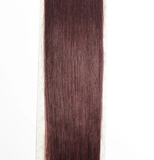 ZZHAIR 120 г 1"-28" машинное производство, волосы remy, лента, конский хвост, на заколках, человеческие волосы для наращивания, 22 цвета, конский хвост, Натуральные Прямые - Цвет: # 99J