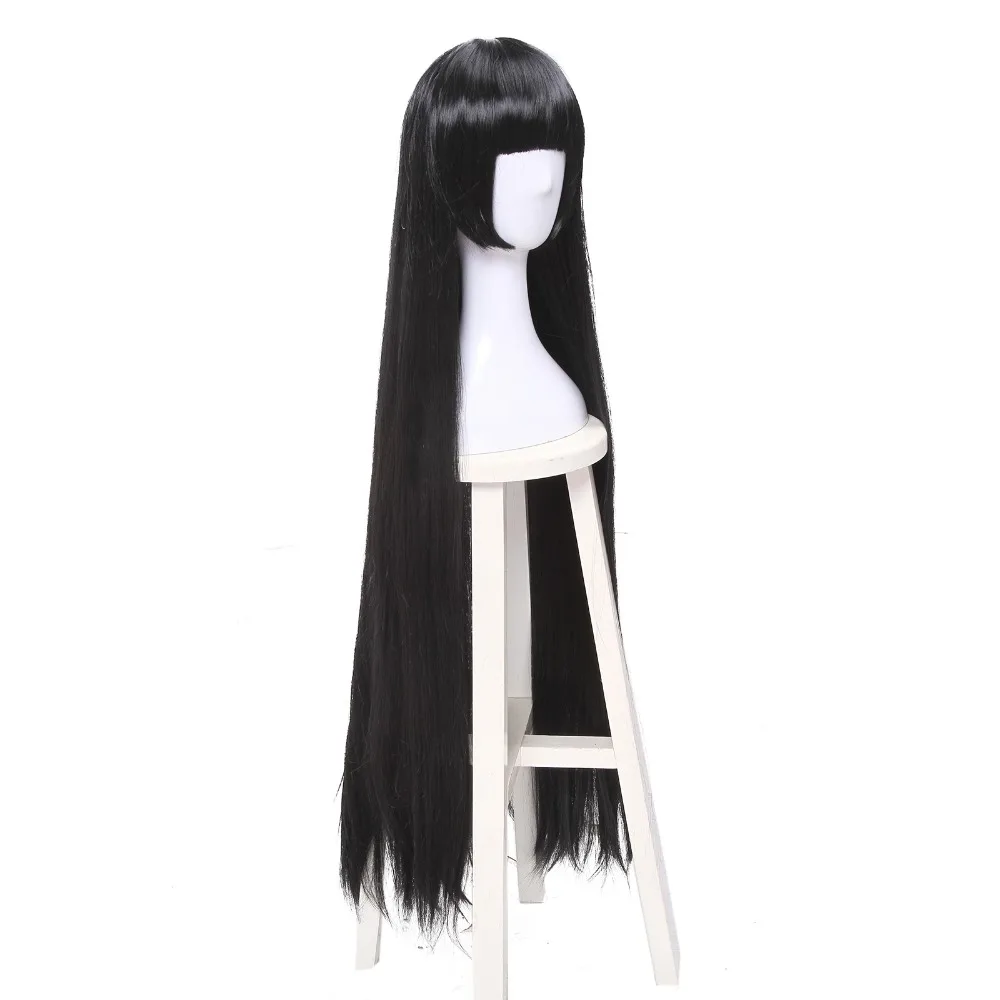 Волосы для косплея аниме Kakegurui ROLECOS косплей Yumeko Jabami длиной 100 см черного цвета