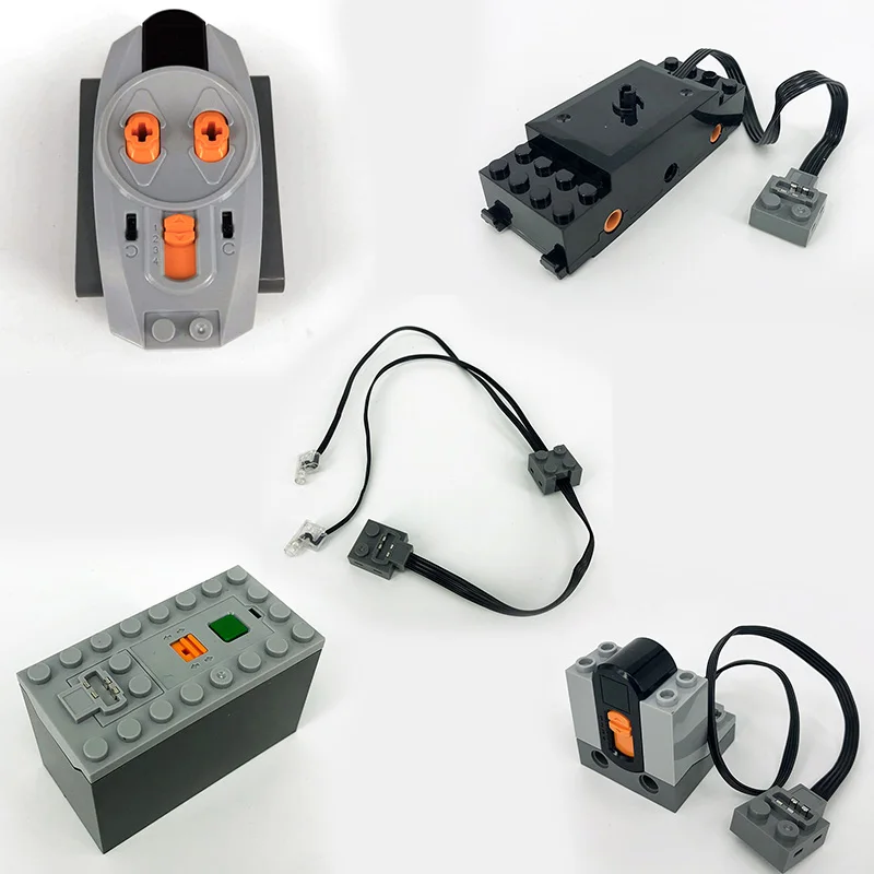 Train-MotorSet04 Technic MOC части совместимые электроинструменты сервоблоки 20001 поезд MXL электродвигатель PF Модели Строительные наборы - Цвет: Train-MotorSet04