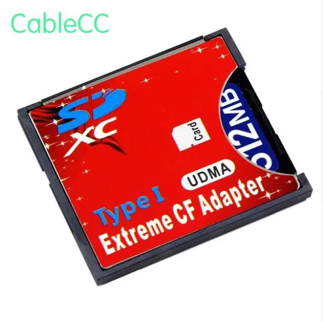 1 шт. SD SDHC/SDXC с высоким уровнем Скорость Экстрим Compact Flash CF Тип I адаптер для 16/32/64/128