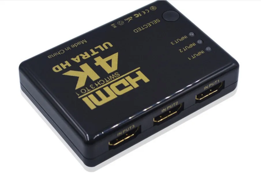 Разветвитель HDMI Hub переключатель телевизора 4K * 2K 3 в 1 Ultra HD для HDTV ПК PS3 DVD |