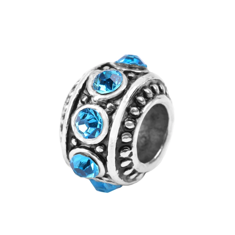 1 Set Fashion Crystal Love Heart Charms Beads Fit pandora Bead Charm Bracelets For Women DIY Jewelry Making SPB094 | Украшения и