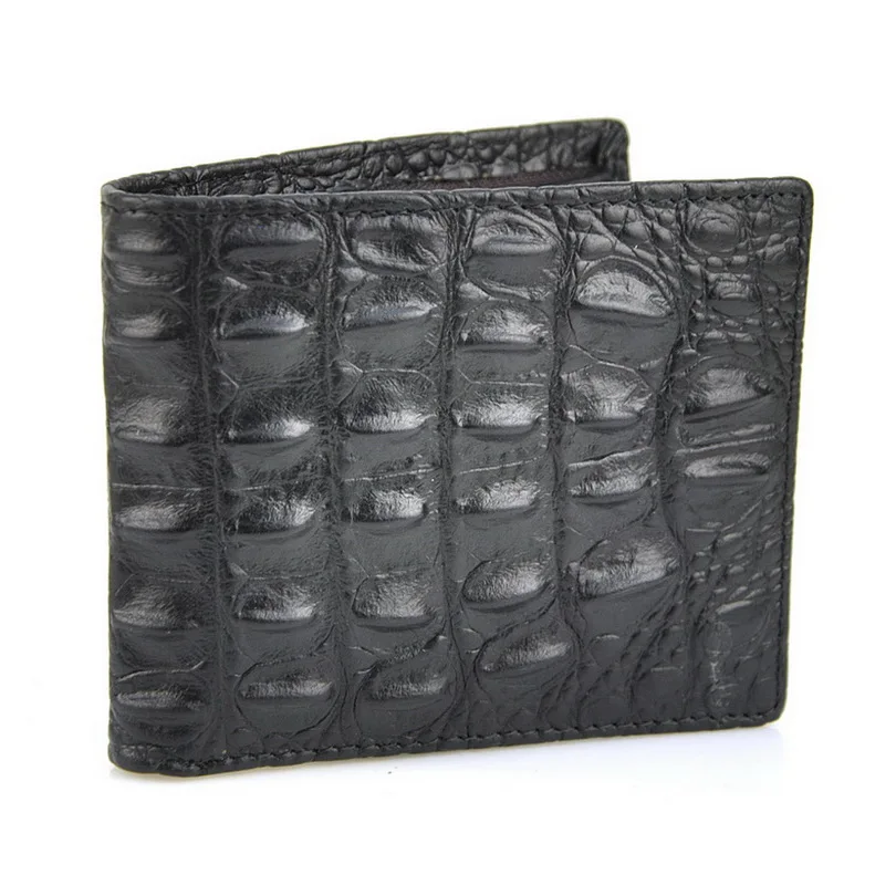 Мужской винтажный короткий бумажник из натуральной кожи двойной держатель для