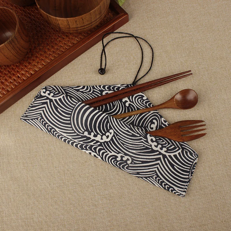 Посуда высокого качества корейские наборы посуды ручной работы деревянный набор