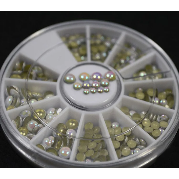 300 шт./кор. 2 мм 3 4 Mix White Pearl круглый дизайн ногтей ювелирные изделия|nail art beads|nail