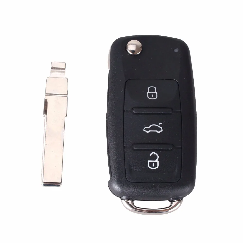 KEYYOU 3 кнопки дистанционного ключа 434 МГц ID48 чип для VW Volkswagen GOLF PASSAT Tiguan Polo Jetta Beetle Car