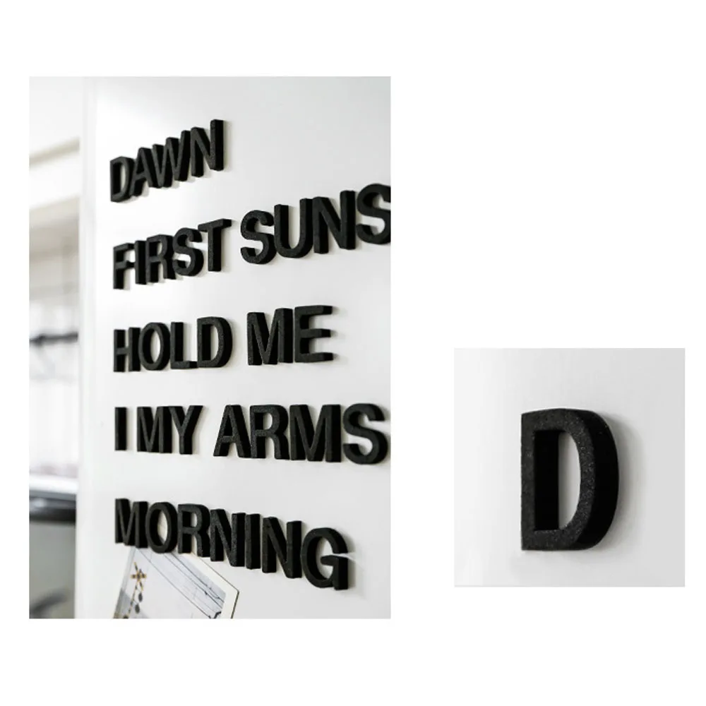 24 шт. креативная наклейка на холодильник с буквенным принтом в скандинавском