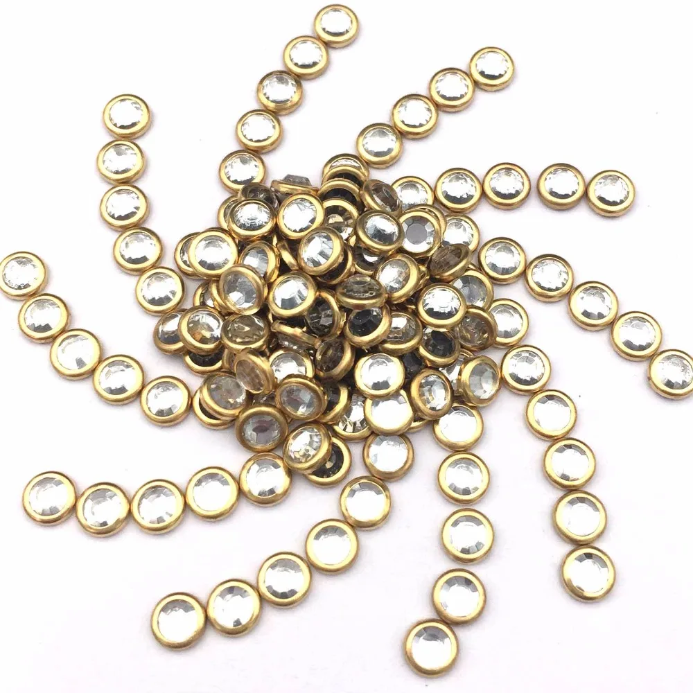 Новое поступление SS10 strass 5000 шт./лот золото bording глиттер с горячей фиксацией cryastal