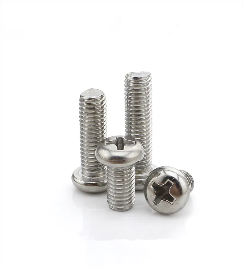 304 нержавеющая металлическая круглая головка Philips Винты M2.5 x3mm к M2.5x60mm Металл