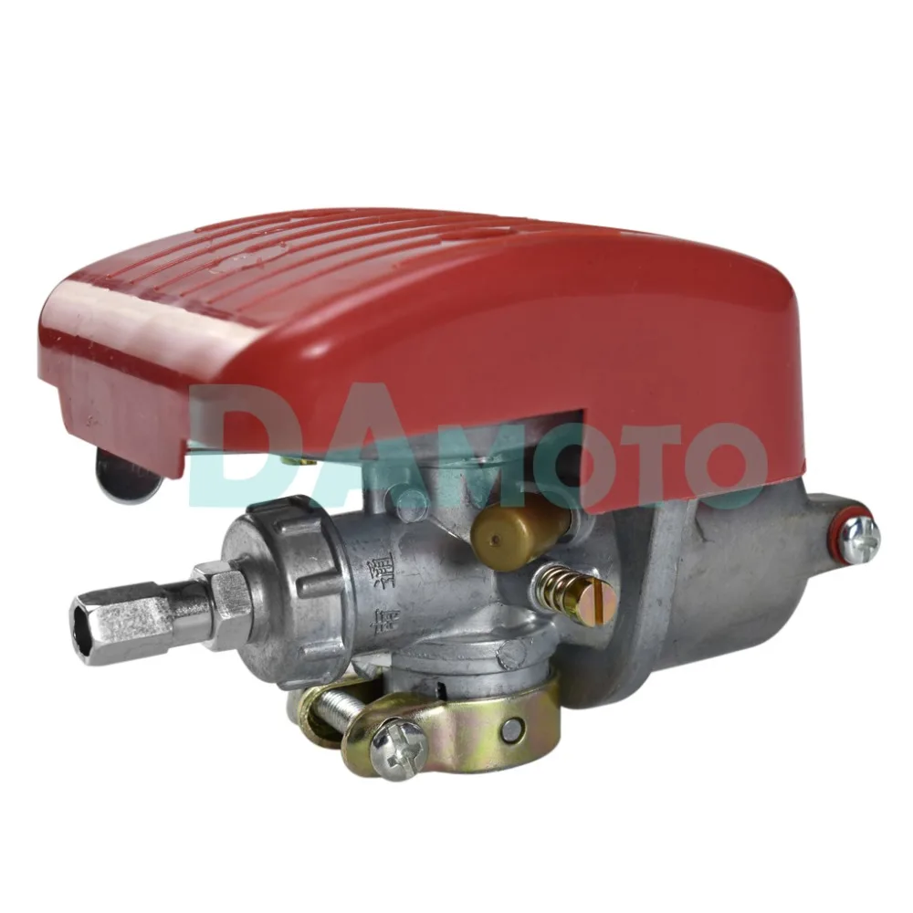 Красный карбюратор Carby для 2 х тактный 49cc 66cc 70cc 80cc моторизованный велосипед