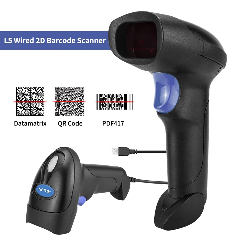 Ручной QR 2D сканер штрих кода PDF417 коды USB сканирование для POS sysytem Inventory L5|Сканеры| |