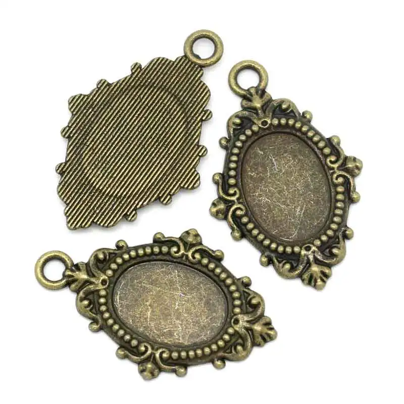 DoreenBeads подвески из цинкового металлического сплава овальные античной бронзы с
