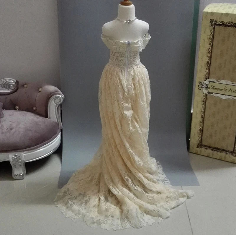 Женская Одежда для куклы st 1/3 1/4 bjd 1/6 аксессуары кукол бежевое кружевное