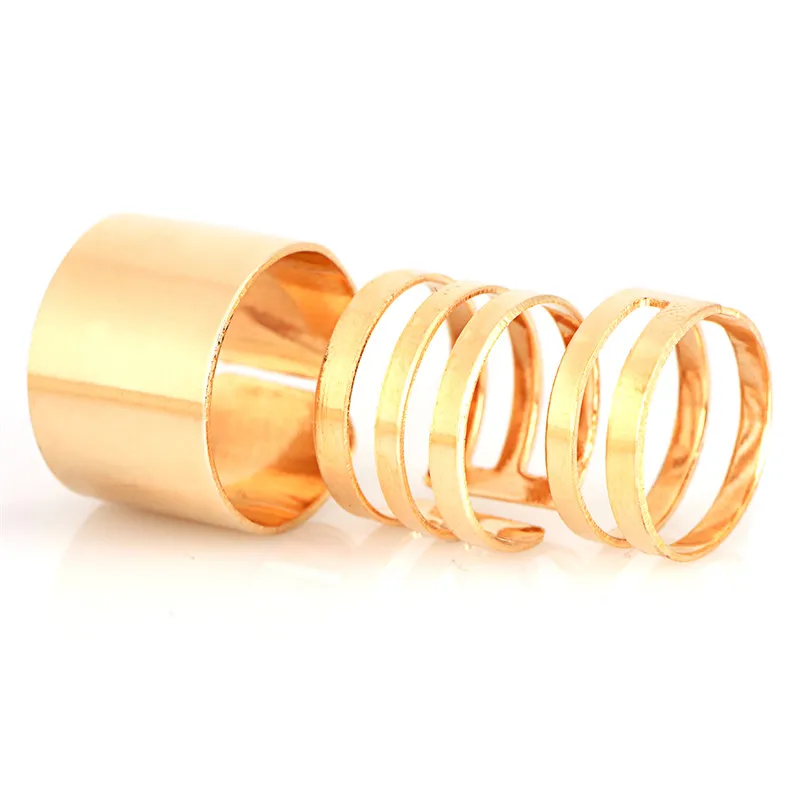 3 шт./лот цельное геометрическое кольцо из трех частей модный тренд универсальные