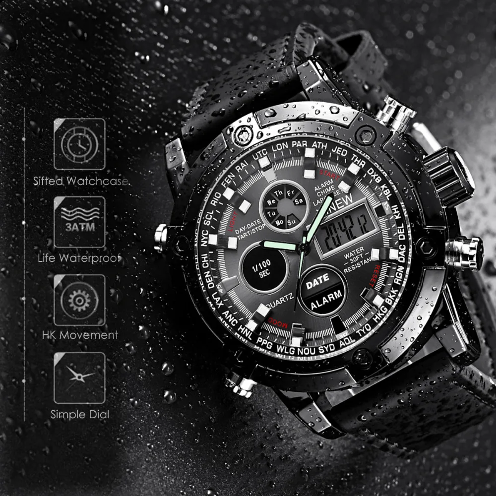 Relojes MIR мужские часы кожаные автоматические кварцевые с датой роскошные