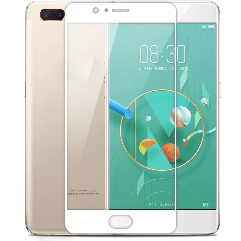 2 шт 3D полное покрытие закаленное стекло для ZTE Nubia M2 NX551J 9H полная защитная пленка M