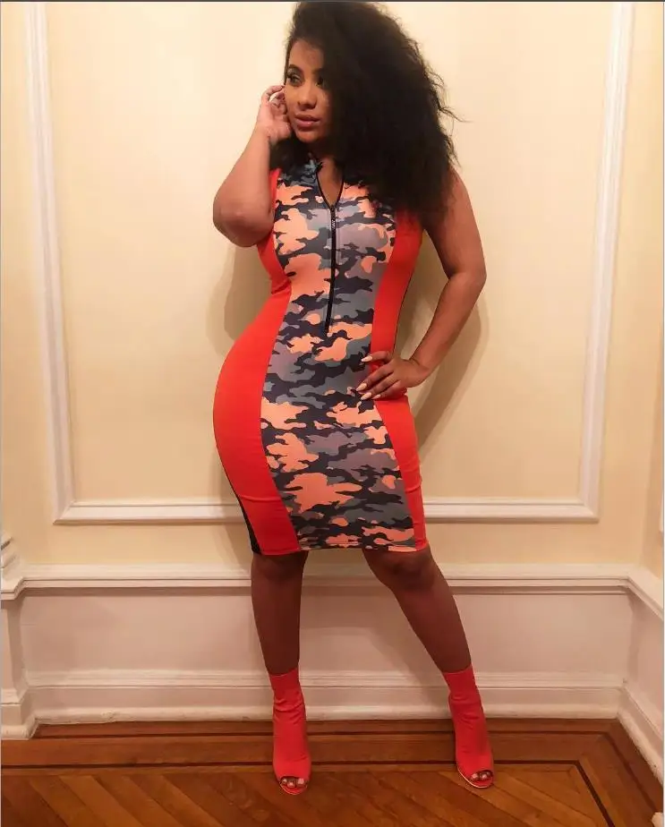 2018 African dress dasiki new traditional sexy camouflage print zipper | Тематическая одежда и униформа
