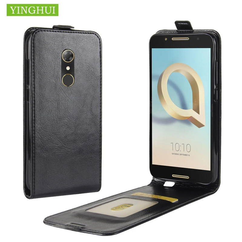 Чехол для телефона Alcatel A7 кожаный чехол Вертикальный кошелек с откидной крышкой