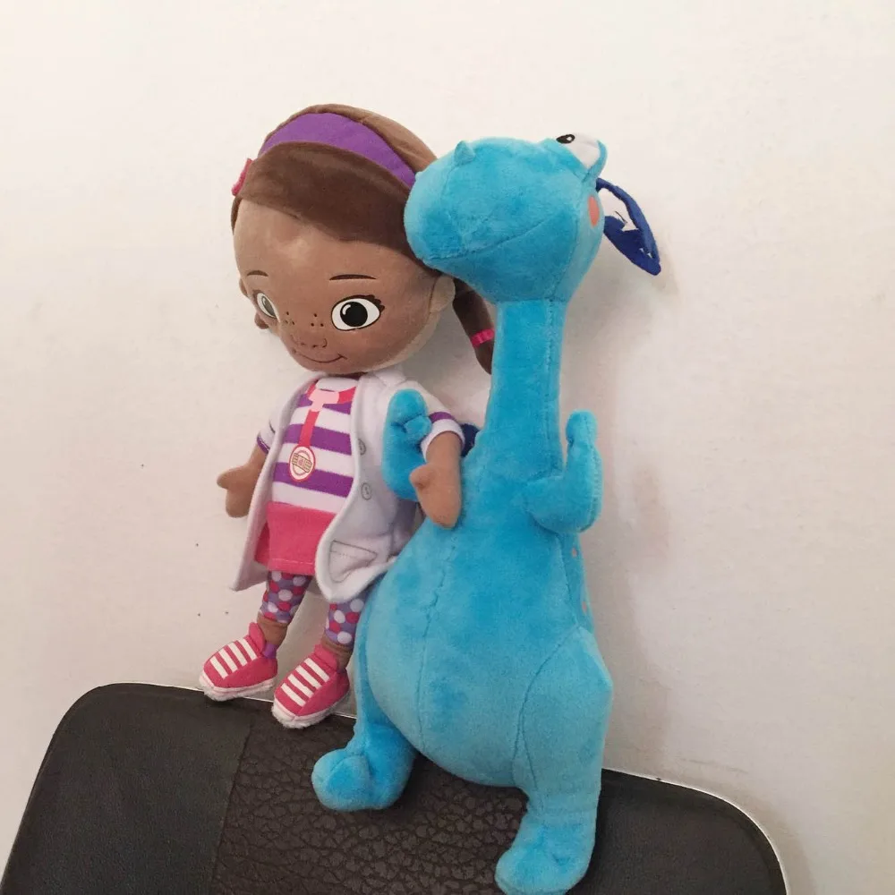 Doc McStuffins Плюшевые игрушки, Dottie девочка и милый синий дракон, мягкая детская кукла для подарка на день рождения