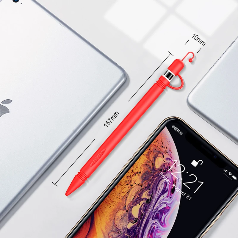 New Arrival Stylus Protective Cae For Apple Pencil iPad Pro Silicone Case Cover Holder Skin Pen Protective Sleeve d15