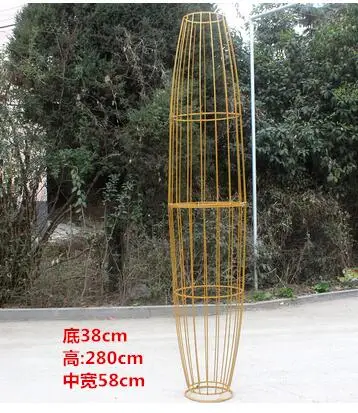 38x280x58cm Железная художественная сцена фон для свадебной церемонии Арка Дверь фон для свадебной церемонии Железный художественный экран - Цвет: 38x280x58cm