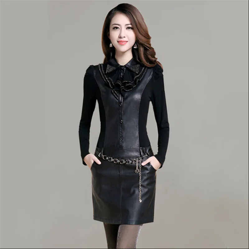 2021 Осенняя женская обувь из Pu искусственной кожи кожаные модельные туфли с