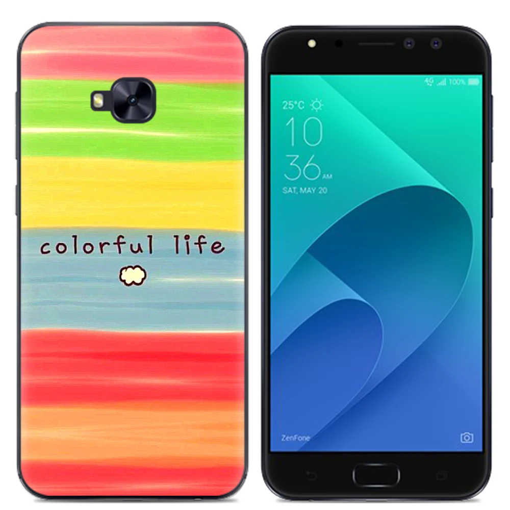 Новейший силиконовый чехол для Asus ZenFone4 Selfie Pro ZD552KL 5 дюймов Мягкий ТПУ гелевый
