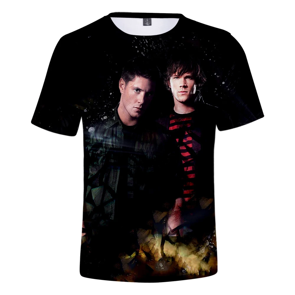 Aikooki Мужская футболка Supernatura 3DPrint Повседневная с круглым вырезом Футболка мода