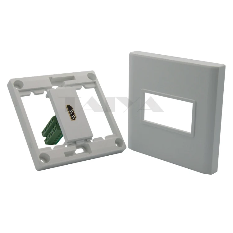 HDMI настенная пластина с 2 raws задние боковые винтовые разъемы|hdmi wall plate|wall platewall plate