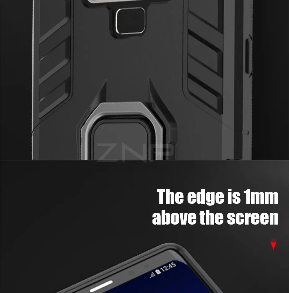 ZNP роскошные чехлы с подставками чехол для samsung Galaxy S10 S9 S8 A8 J4 J6 плюс держатель чехол для телефона с кольцом для samsung Note 9 A7 A8s A9 чехол