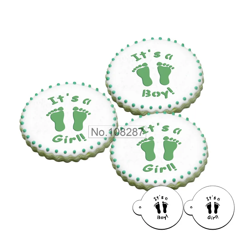 1 5 &quotэто мальчик/девочка конфеты печенье Трафареты кекс трафарет для украшения