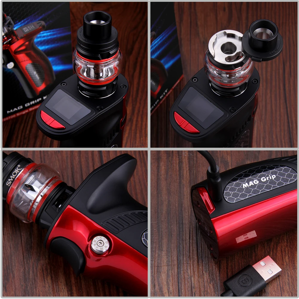 SMOK Mag Grip 100 Вт комплект модов 5 мл TFV8 детский V2 бак испаритель S1 S2 катушка 85 коробка