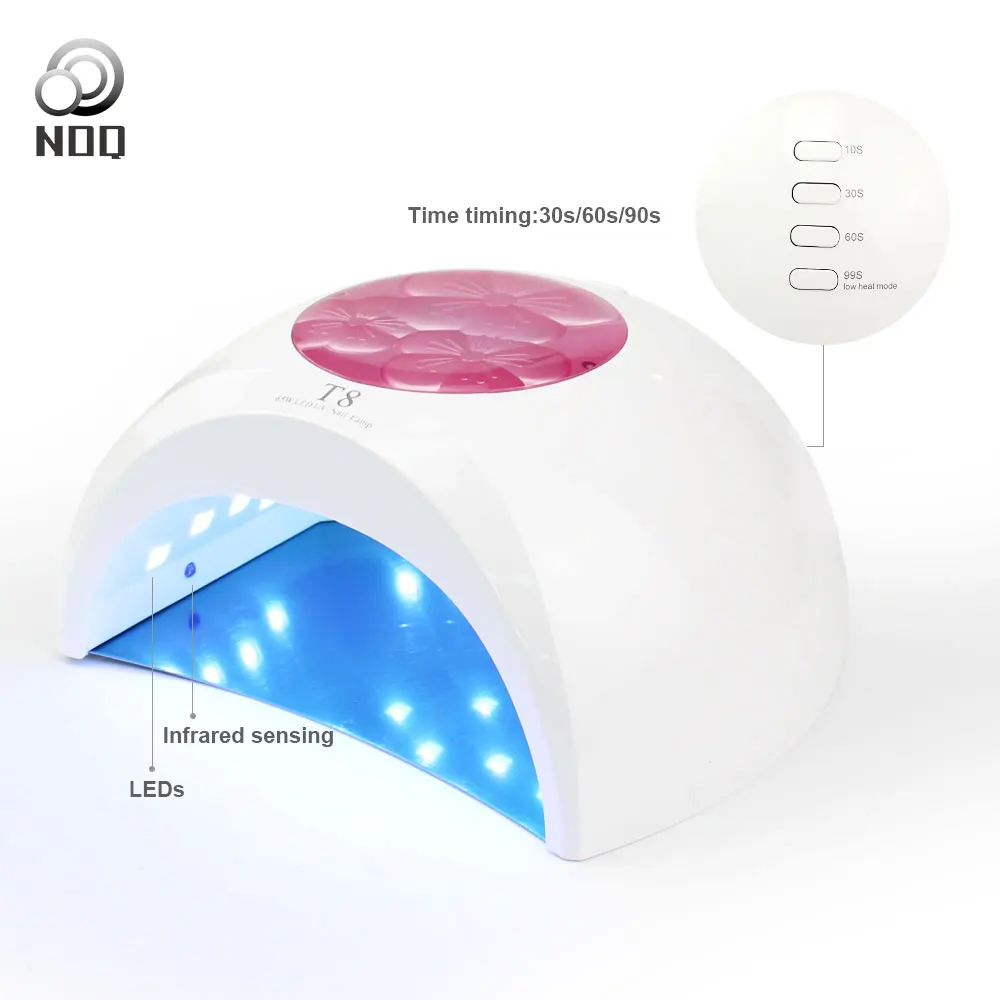Noq T8 УФ светодиодный Max65W ледяные лампы для ногтей лак гель лампа отверждения лак Сушилка для ногтей машинка для маникюра 33 светодиодный s