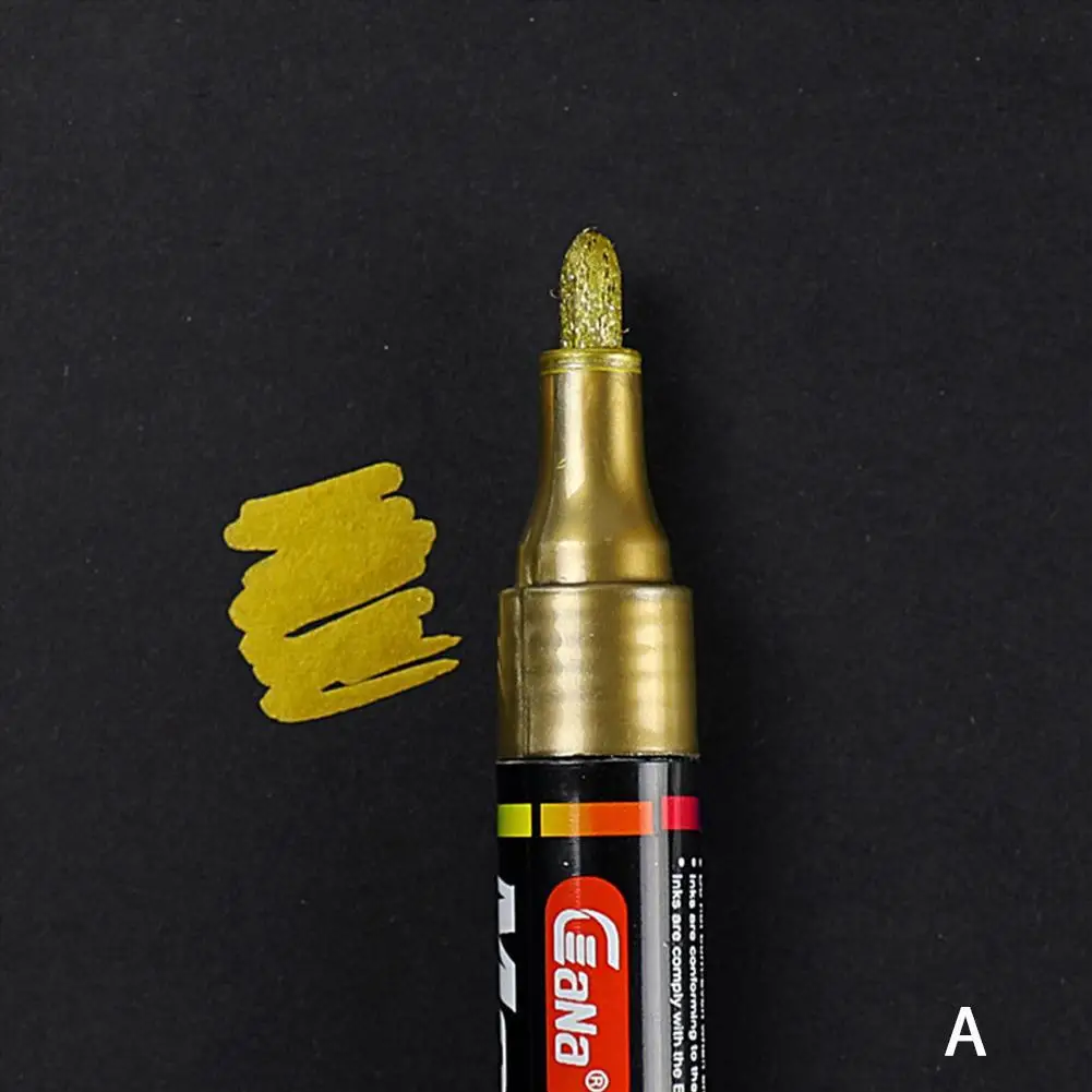 A Permanent Tyre Paint Pen Car Motorcycle Bike Creative Marker Colourful Waterproof Oil Pen Rubber/Metal/Glass/Wood Tyre Paint - Цвет: A