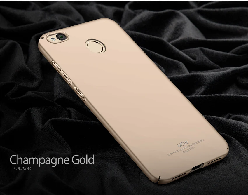 Чехол для xiaomi Red mi 4 X Чехол MSVII PC жесткая Защита задняя крышка coque для xio mi Red mi 4 X Pro глобальная версия чехол для телефона mi 4 X