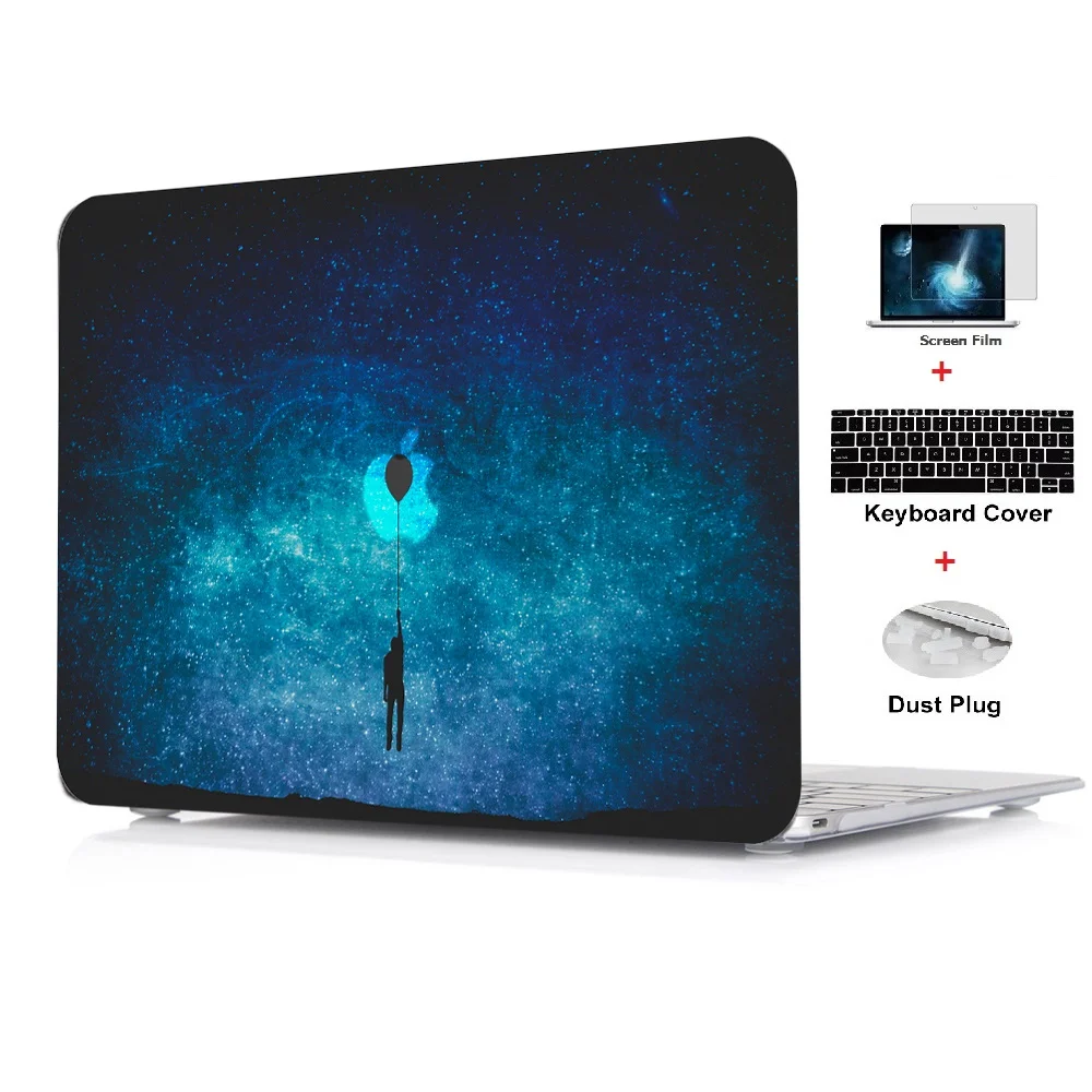 Пластиковый Узор Жесткий чехол+ крышка клавиатуры только для старого MacBook Pro 13 дюймов(A1278 CD-ROM) выпуск ранней 2012/2011/2010/2009/2008 - Цвет: SKY 4