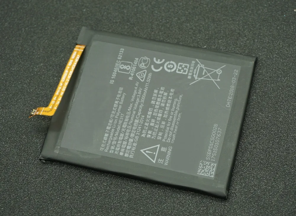 LehonS 3000 мАч Сменный аккумулятор для телефона Nokia 6 Nokia6 N6 TA 1000 1003 1021 1025 1033 1039 HE317 с