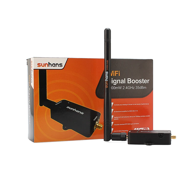 Оригинальный Sunhans 3000mW 35dBm 2 4 GHz IEEE 802.11b/n трехчастотный внутренний Wifi усилитель сигнала беспроводной
