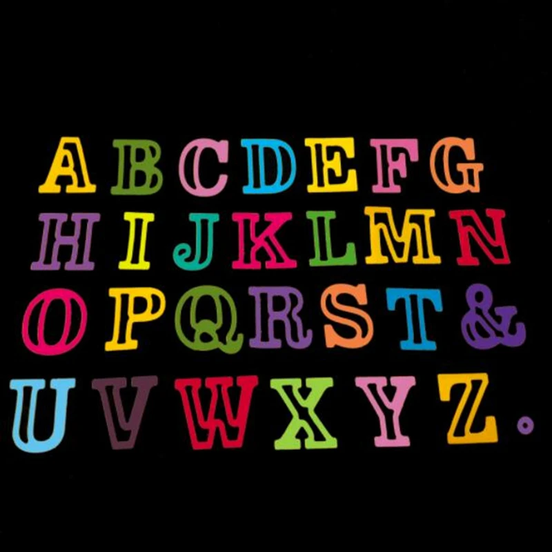 SCD946 Alphabet Metal Cutting Dies For Scrapbooking Stencils DIY Album Cards Decoration Embossing Folder Die Cuts Template New | Дом и сад