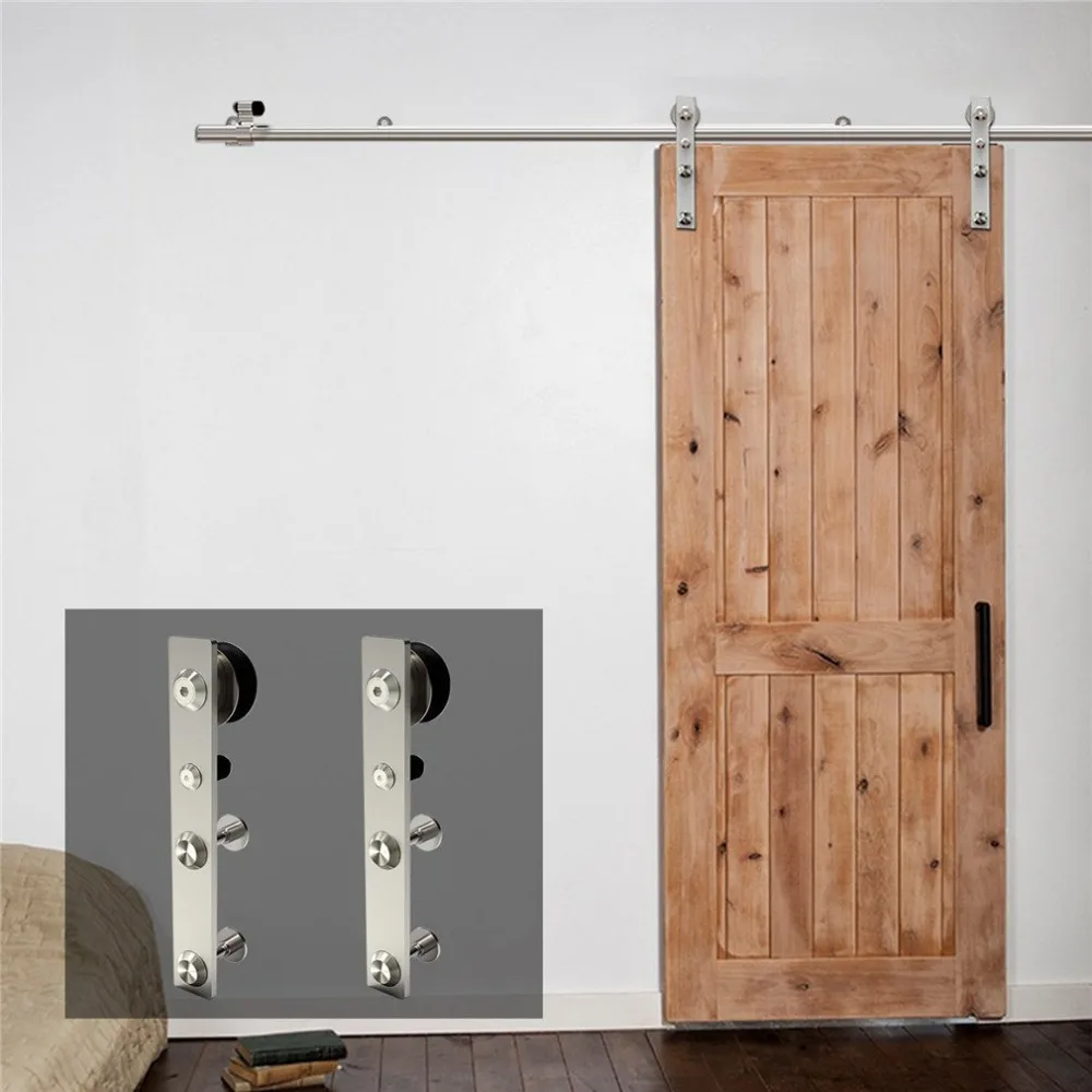 LWZH 10 16 футов J образная Серебристая Современная нержавеющая сталь Puerta Corredera