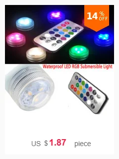 На батарейках водонепроницаемый RGB погружной светодиодный светильник подводный ночной Светильник чайный светильник s для вазы, чаш, аквариума белый/теплый белый